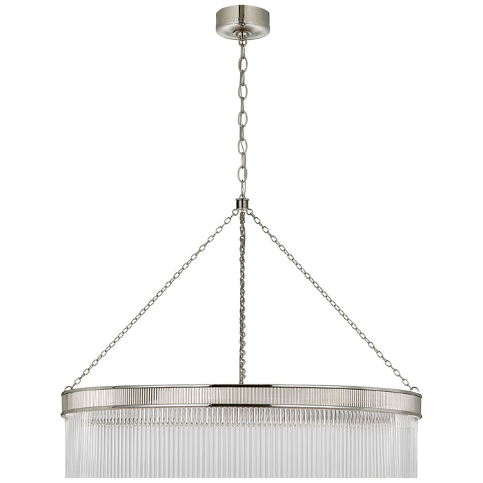 Visual Comfort Signature MF 5175PN-CG LED Chandelier, Polished Nickel