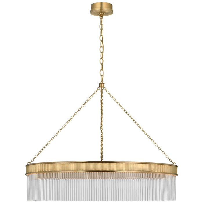 Visual Comfort Signature MF 5175SB-CG LED Chandelier, Soft Brass