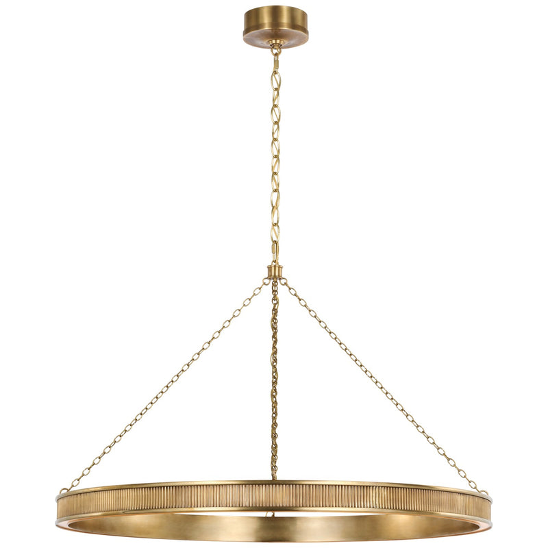 Visual Comfort Signature MF 5178SB LED Chandelier, Soft Brass