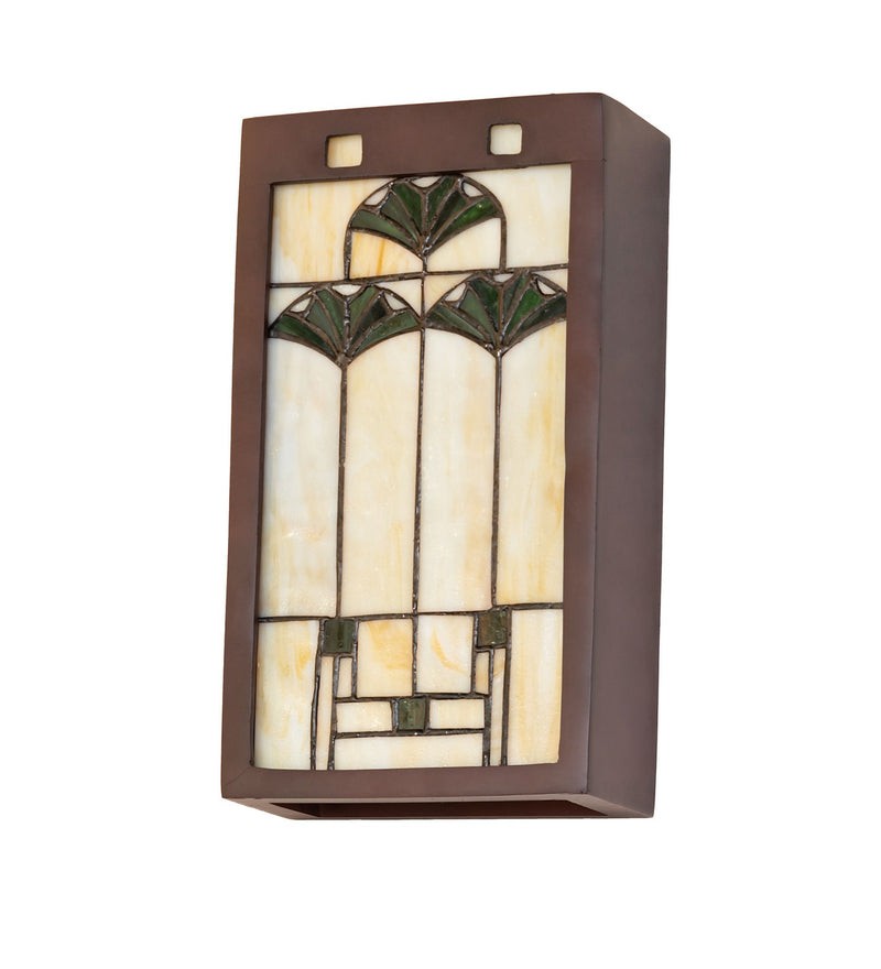 Meyda Tiffany 71008 Two Light Wall Sconce, Mahogany Bronze