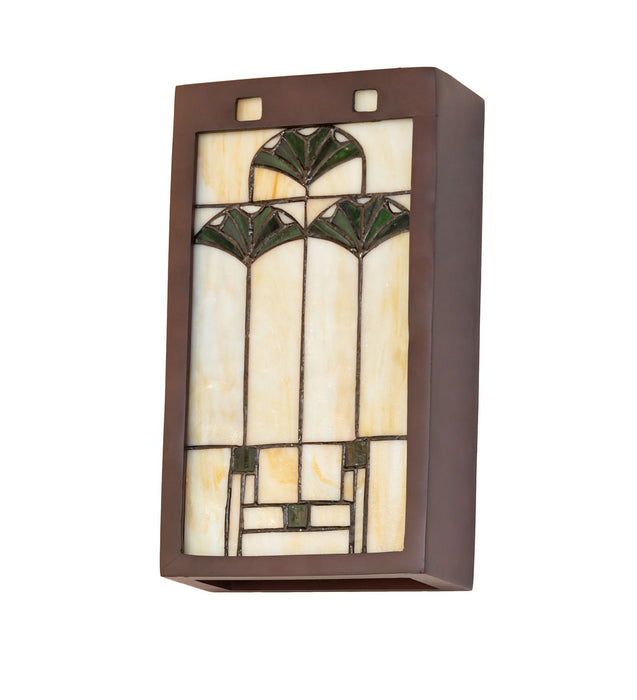 Meyda Tiffany 71008 Two Light Wall Sconce, Mahogany Bronze