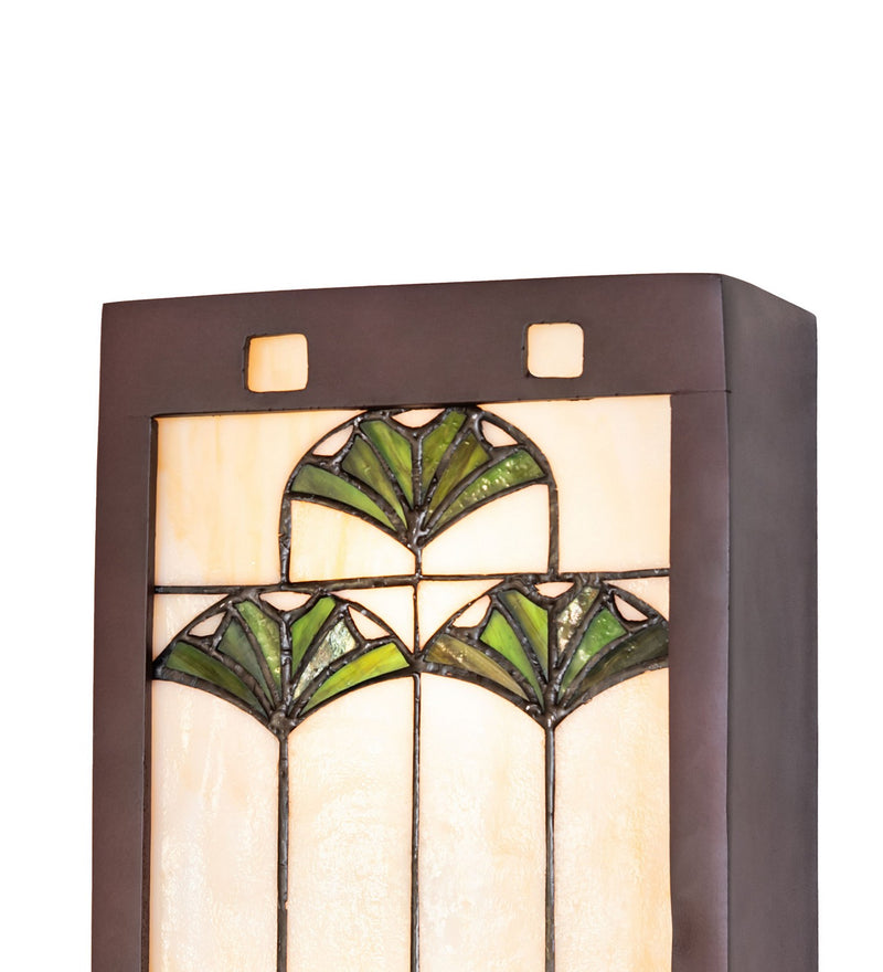 Meyda Tiffany 71008 Two Light Wall Sconce, Mahogany Bronze