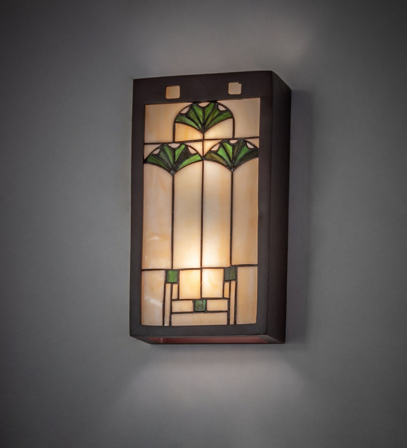 Meyda Tiffany 71008 Two Light Wall Sconce, Mahogany Bronze