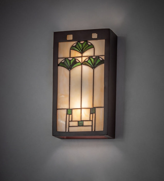 Meyda Tiffany 71008 Two Light Wall Sconce, Mahogany Bronze