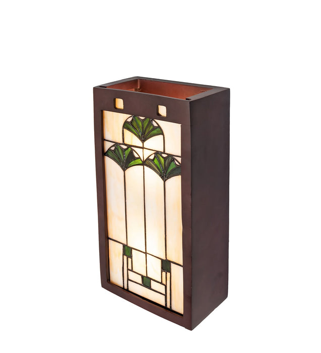 Meyda Tiffany 71008 Two Light Wall Sconce, Mahogany Bronze
