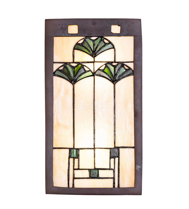 Meyda Tiffany 71008 Two Light Wall Sconce, Mahogany Bronze