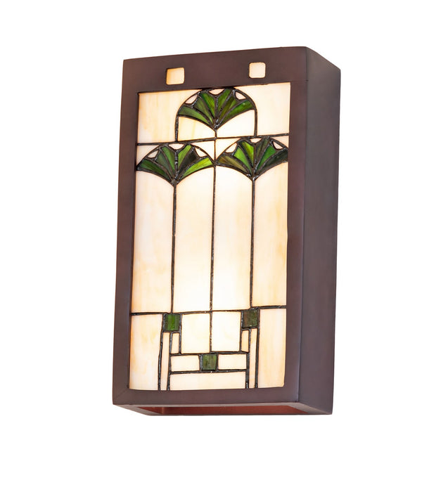 Meyda Tiffany 71008 Two Light Wall Sconce, Mahogany Bronze