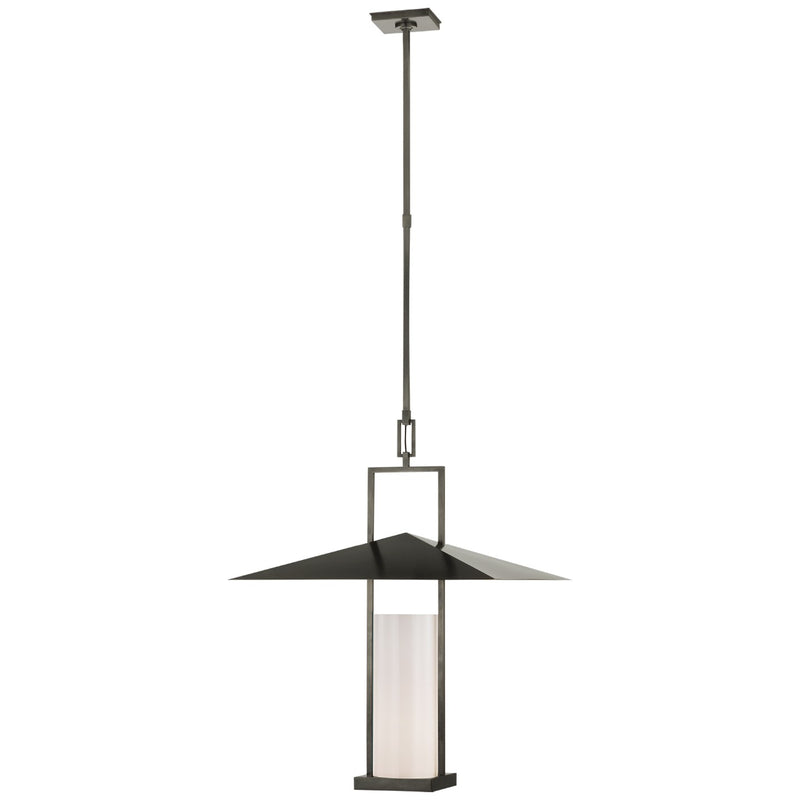 Visual Comfort Signature RB 5053BZ/AB-WG LED Lantern, Bronze and Antique-Burnished Brass