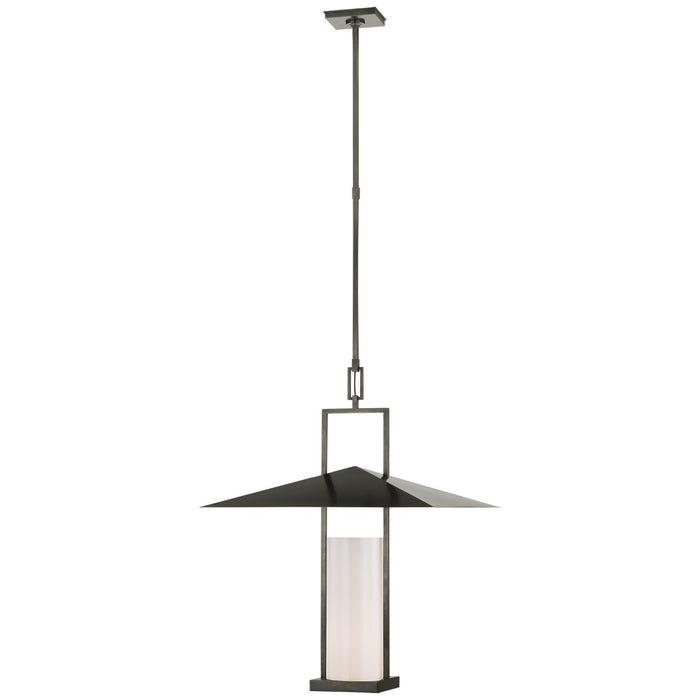 Visual Comfort Signature RB 5053BZ/AB-WG LED Lantern, Bronze and Antique-Burnished Brass