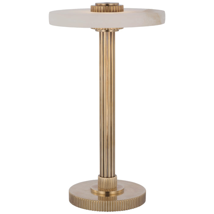 Visual Comfort Signature S 3150HAB/ALB LED Accent Lamp, Hand-Rubbed Antique Brass and Alabaster