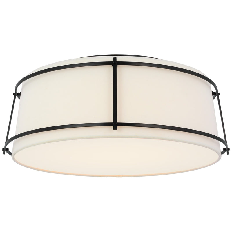 Visual Comfort Signature S 4687BZ-L/FA LED Flush Mount, Bronze