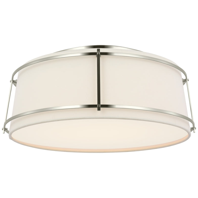Visual Comfort Signature S 4687PN-L/FA LED Flush Mount, Polished Nickel