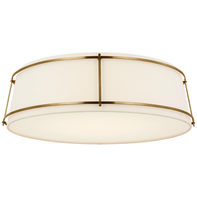 Visual Comfort Signature S 4688HAB-L/FA LED Flush Mount, Hand-Rubbed Antique Brass