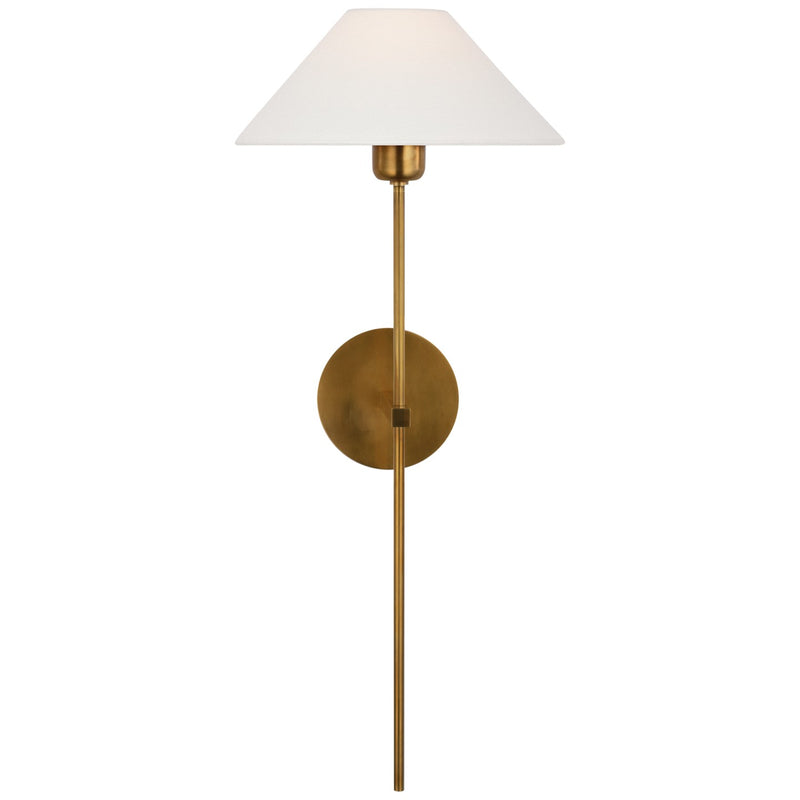 Visual Comfort Signature SP 2024HAB-L LED Wall Sconce, Hand-Rubbed Antique Brass