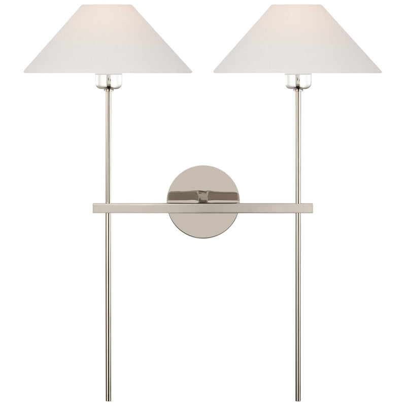 Visual Comfort Signature SP 2026PN-L LED Wall Sconce, Polished Nickel