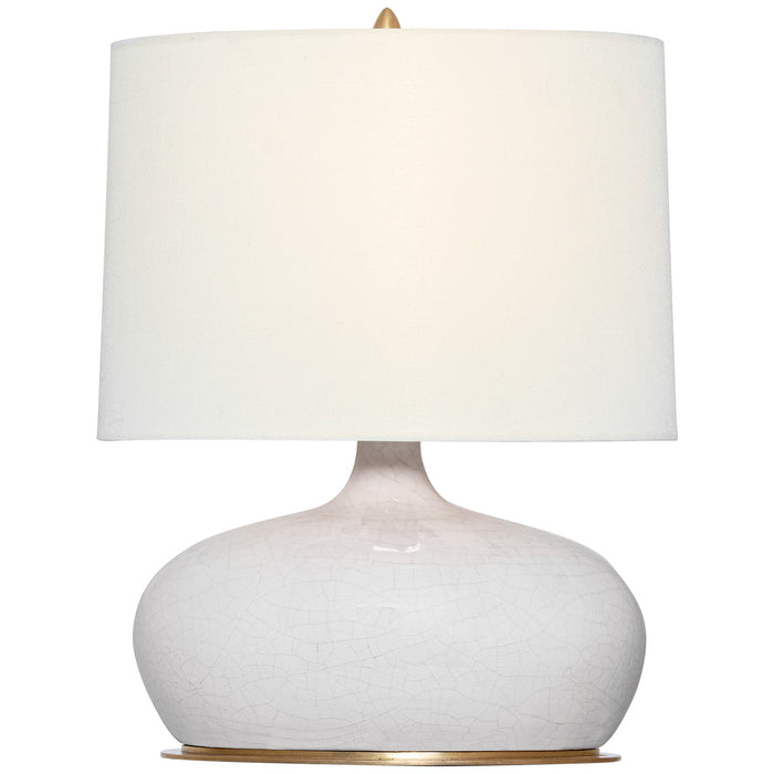 Visual Comfort Signature TOB 3690CIV-L LED Table Lamp, Crackled Ivory