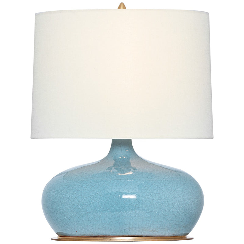 Visual Comfort Signature TOB 3690CRN-L LED Table Lamp, Crackled Robin