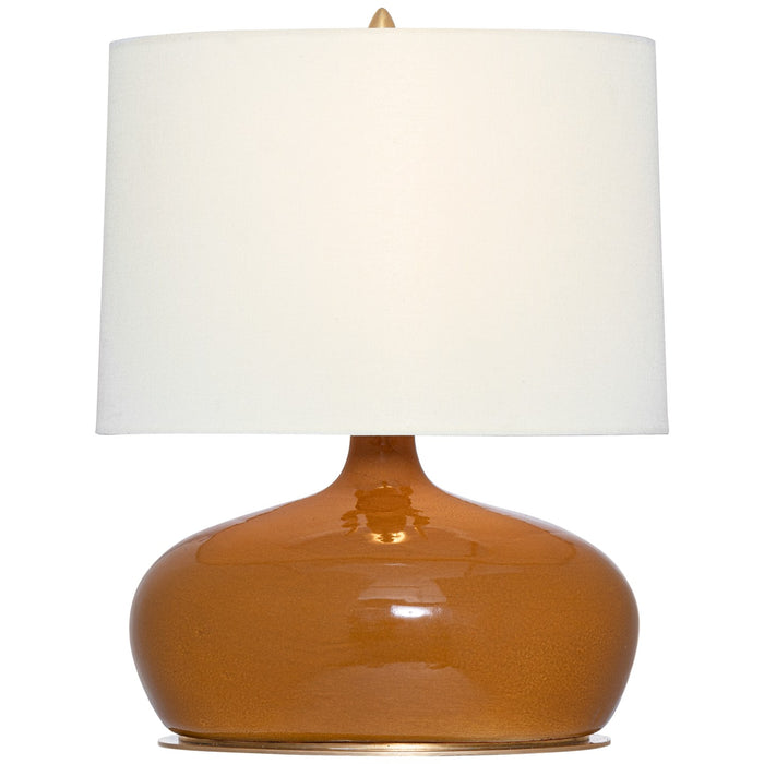 Visual Comfort Signature TOB 3690CSA-L LED Table Lamp, Crackled Sienna