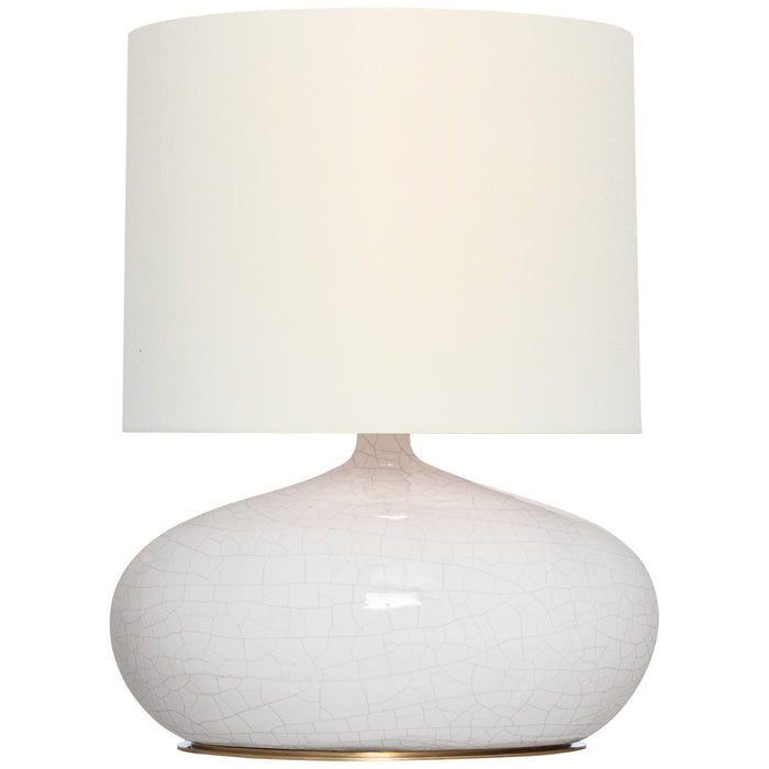 Visual Comfort Signature TOB 3691CIV-L LED Table Lamp, Crackled Ivory
