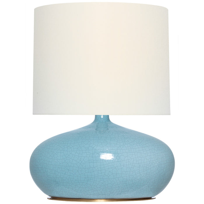 Visual Comfort Signature TOB 3691CRN-L LED Table Lamp, Crackled Robin