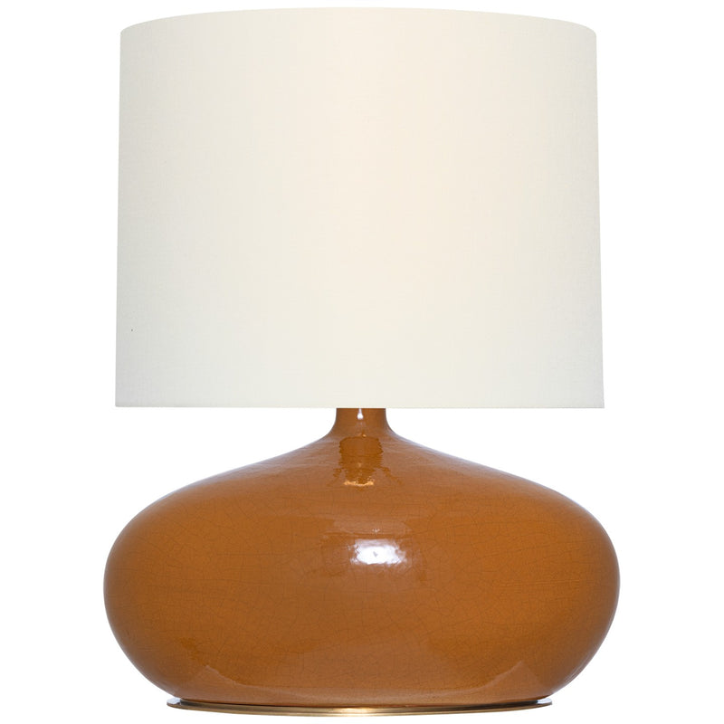 Visual Comfort Signature TOB 3691CSA-L LED Table Lamp, Crackled Sienna
