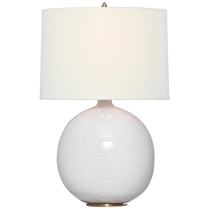 Visual Comfort Signature TOB 3693CIV-L LED Table Lamp, Crackled Ivory