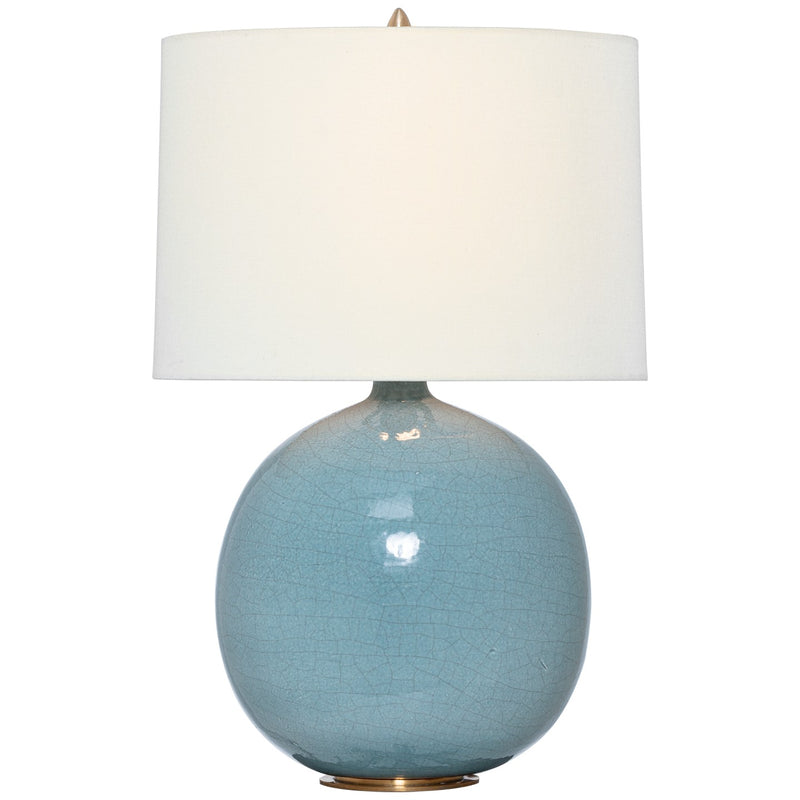 Visual Comfort Signature TOB 3693CRN-L LED Table Lamp, Crackled Robin
