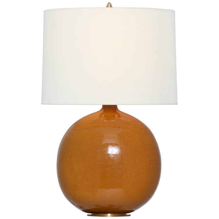 Visual Comfort Signature TOB 3693CSA-L LED Table Lamp, Crackled Sienna