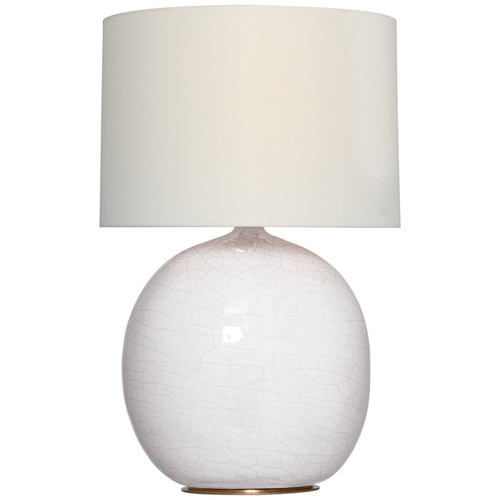 Visual Comfort Signature TOB 3694CIV-L LED Table Lamp, Crackled Ivory