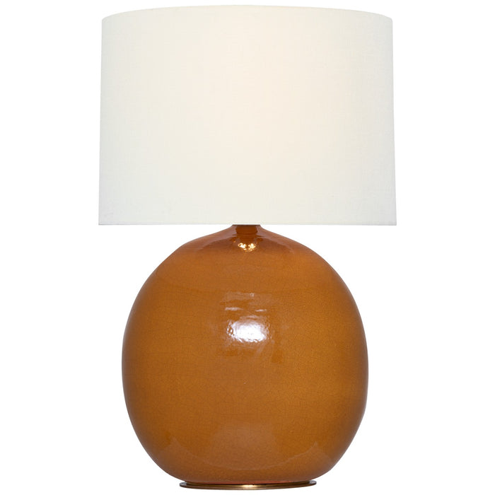 Visual Comfort Signature TOB 3694CSA-L LED Table Lamp, Crackled Sienna