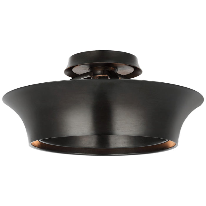 Visual Comfort Signature TOB 4520AI LED Semi-Flush Mount, Aged Iron