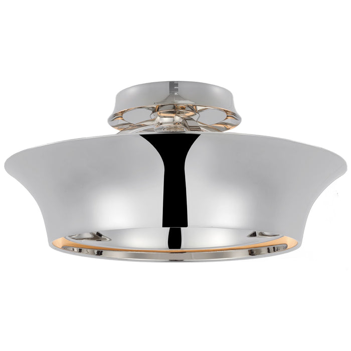 Visual Comfort Signature TOB 4520PN LED Semi-Flush Mount, Polished Nickel