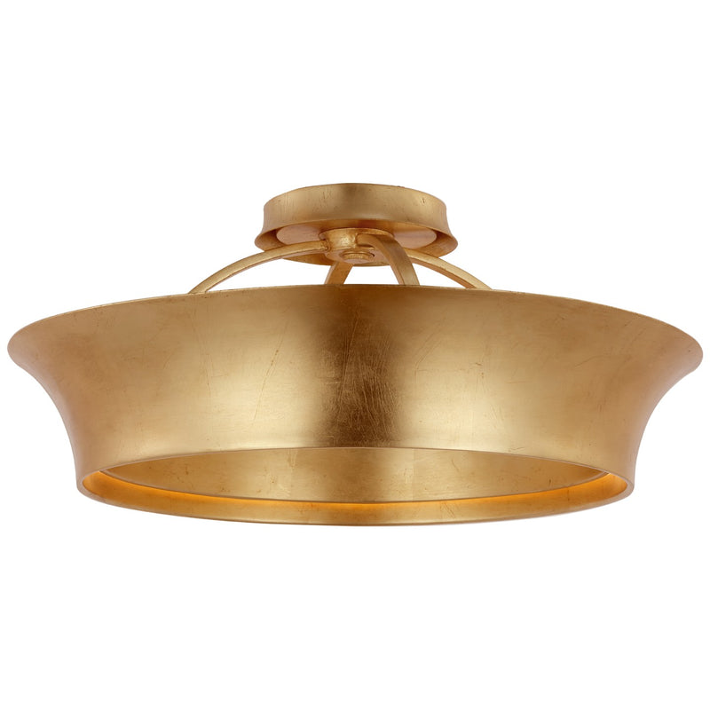 Visual Comfort Signature TOB 4521G LED Semi-Flush Mount, Gild