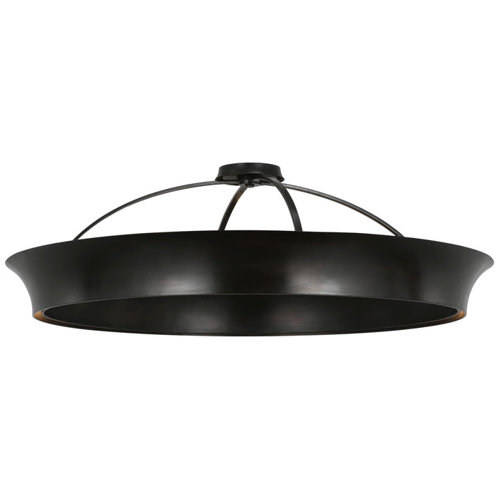 Visual Comfort Signature TOB 4523AI LED Flush Mount, Aged Iron