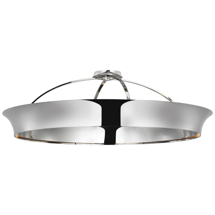 Visual Comfort Signature TOB 4523PN LED Flush Mount, Polished Nickel