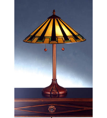Meyda Tiffany 72639 24" Table Lamp, Hand Rubbed Copper