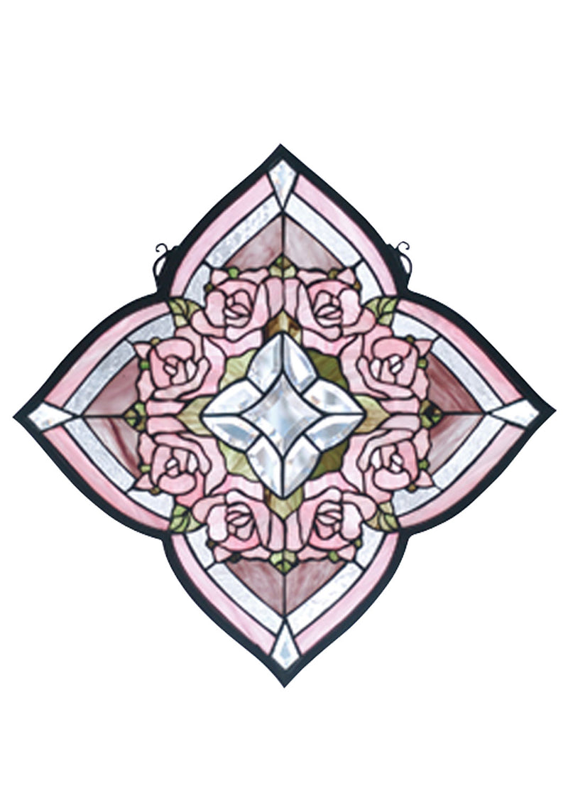 Meyda Tiffany 72642 Window, Pink Ca Clear