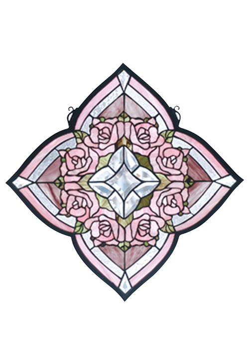 Meyda Tiffany 72642 Window, Pink Ca Clear