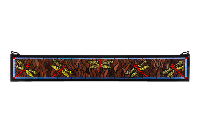 Meyda Tiffany 72896 Window, Pbag Flame Orange Purple/Blue