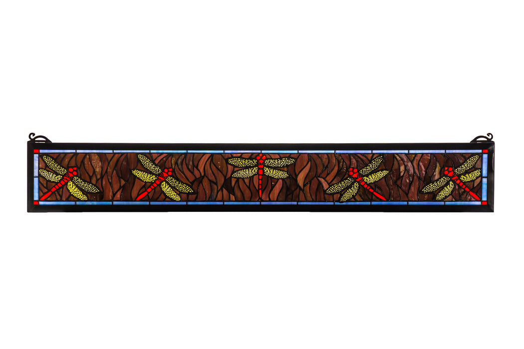 Meyda Tiffany 72896 Window, Pbag Flame Orange Purple/Blue