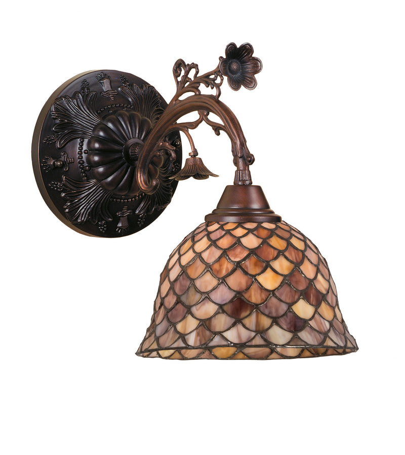 Meyda Tiffany 74044 One Light Wall Sconce, Antique