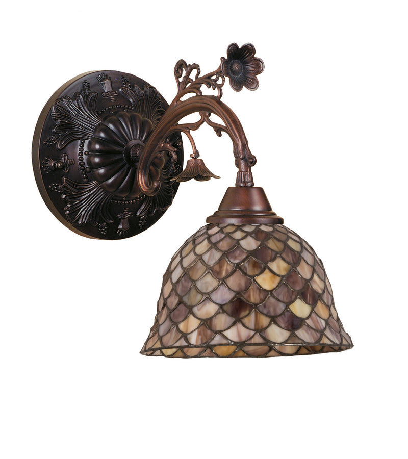 Meyda Tiffany 74044 One Light Wall Sconce, Antique