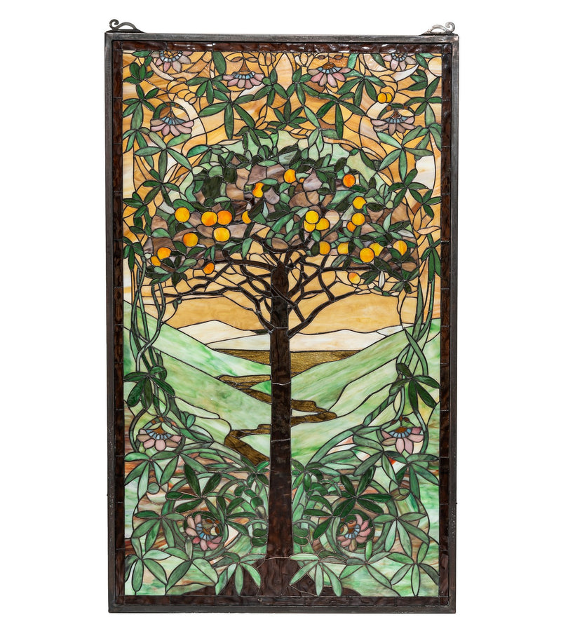 Meyda Tiffany 74065 Window, Beige Avocado Orange Amber