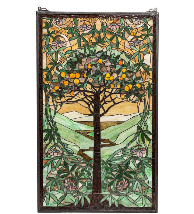 Meyda Tiffany 74065 Window, Beige Avocado Orange Amber