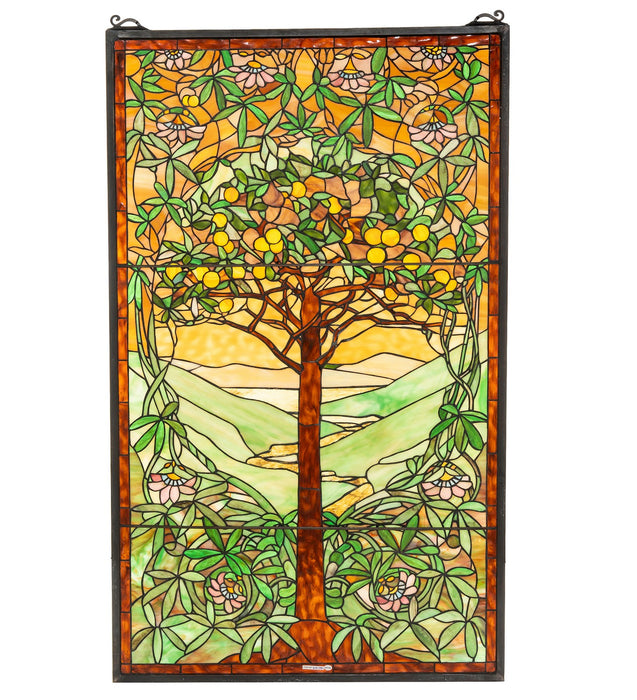 Meyda Tiffany 74065 Window, Beige Avocado Orange Amber
