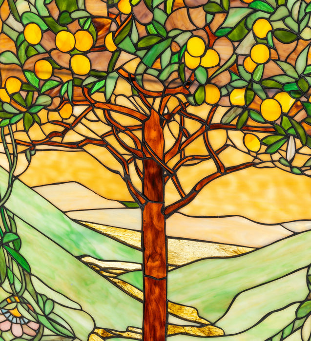 Meyda Tiffany 74065 Window, Beige Avocado Orange Amber