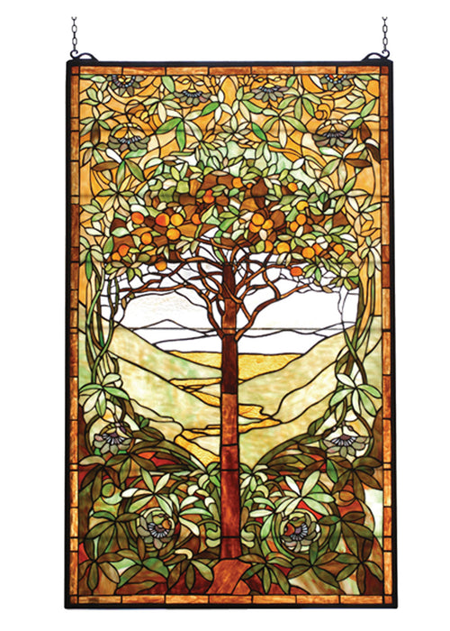 Meyda Tiffany 74065 Window, Beige Avocado Orange Amber