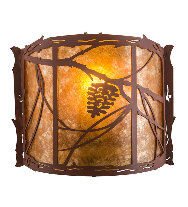 Meyda Tiffany 77901 One Light Wall Sconce, Rust