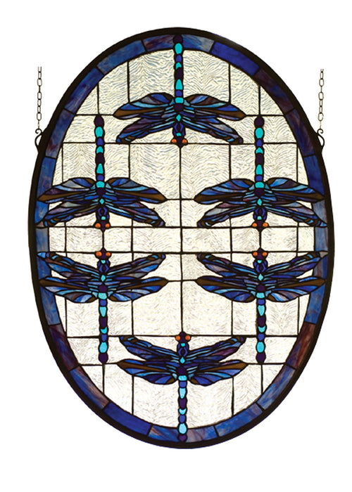 Meyda Tiffany 78087 Window, Zav Pbw Blue Pbw