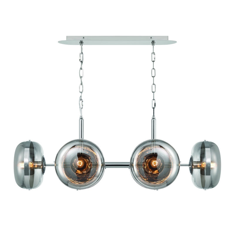 Eurofase 38130-022 Six Light Chandelier, Polished Nickel